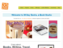 Tablet Screenshot of 30daybooks.com